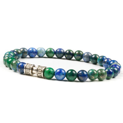 Bracelet azurite malachite 6mm - LE MAGISTRAL