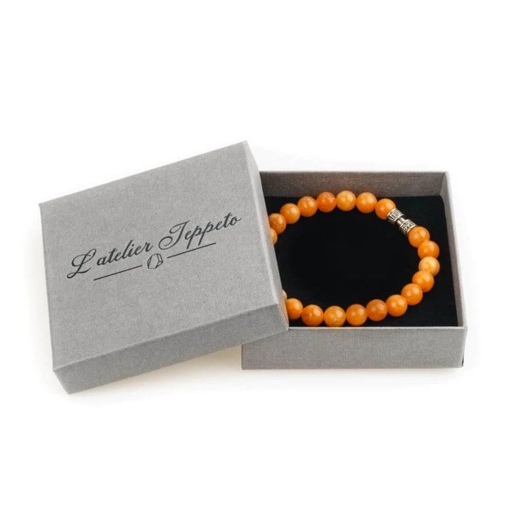 Bracelet calcite orange 8mm lithothérapie