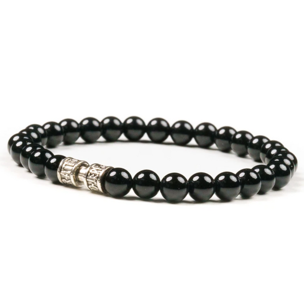 Bracelet obsidienne 6mm - L'ÉTERNEL