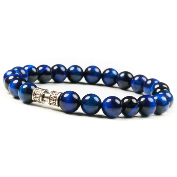 Bracelet œil de tigre bleu 8mm - L'IMPOSTEUR