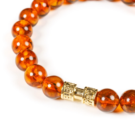Bracelet d'ambre véritable, pierre d'ambre vert taillé Bracelet d'ambre véritable, pierre d'ambre vert taillé