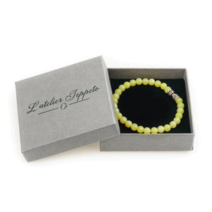 Bracelet pierre naturelle ophiolite 6mm