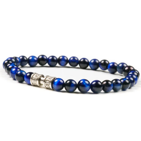 Bracelet œil de tigre bleu 6mm - L'IMPOSTEUR